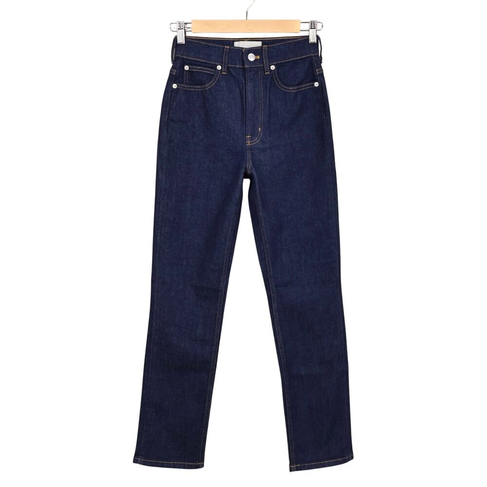 NWOT Everlane The Way-High Slim Jean In Dark Indigo Blue Size 24 Short